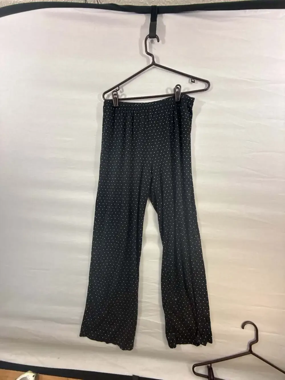 George Women's Black and White Polka Dot Pajama Lounge Pants